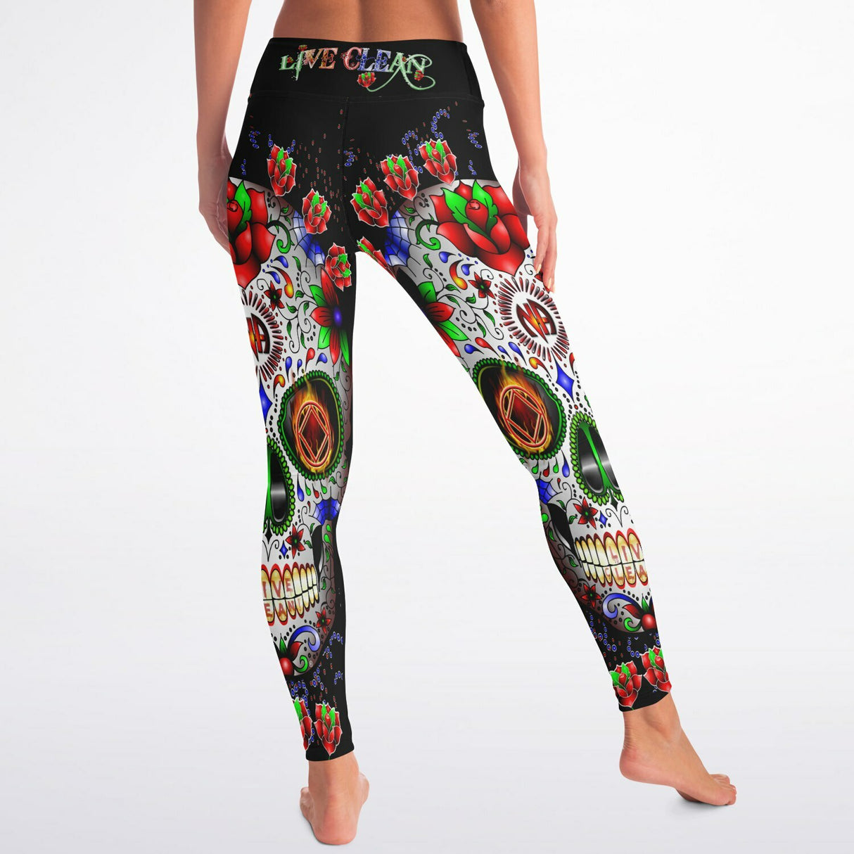 Sugar Skull V.2 Yoga Leggings - AOP