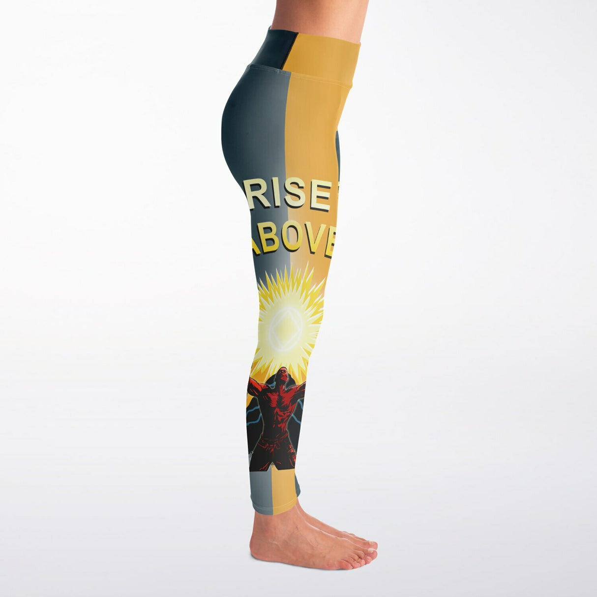 Rise Above Yoga Leggings - AOP