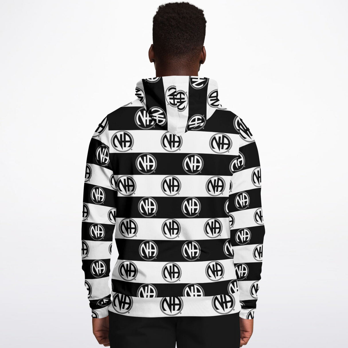 Striped NA Symbol V.1 AOP Hoodie
