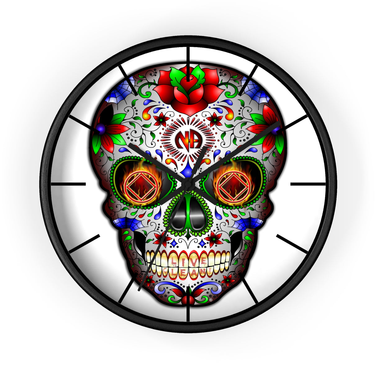 Sugar Skull Wall clock