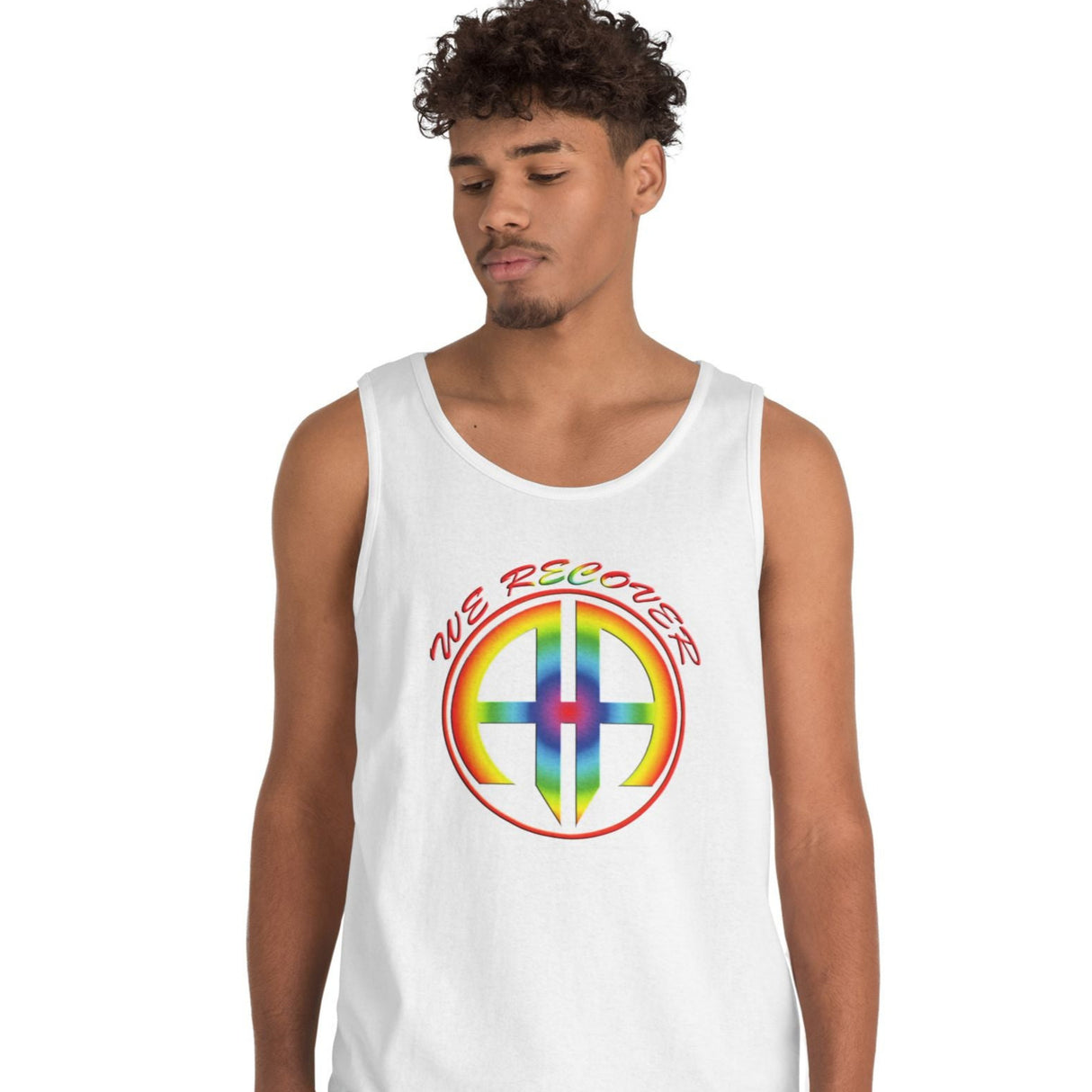 AA We Recover Rainbow dtg Tank Top