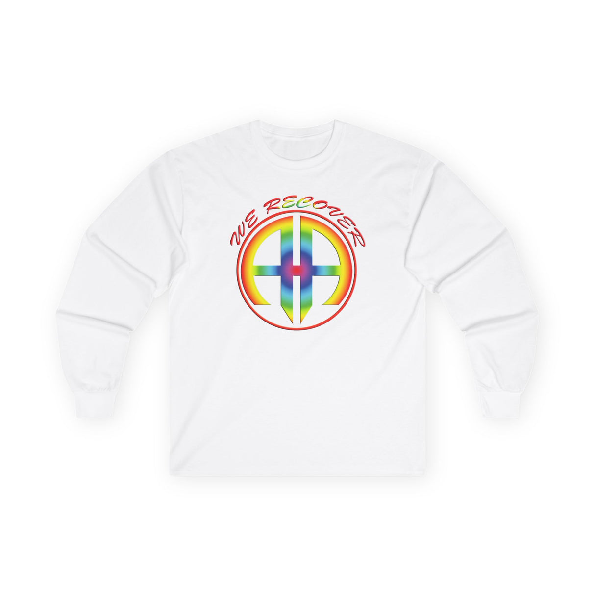 AA - We Recover Rainbow Symbol Long Sleeve dtg Tee