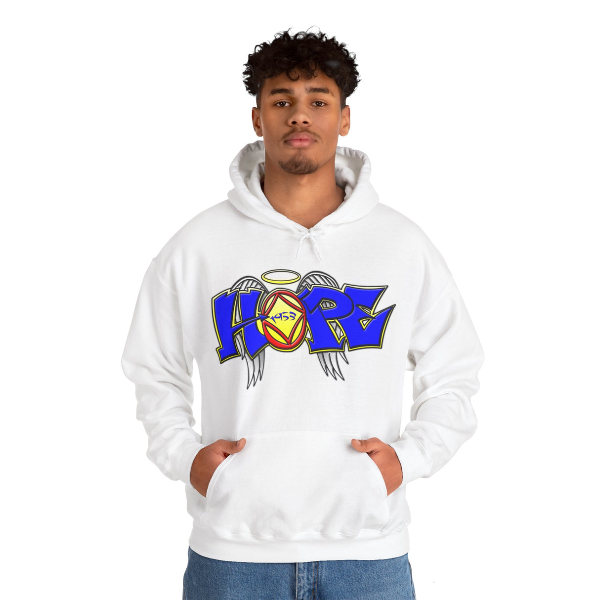 Hope Wings Graffiti Style dtg Hoodie