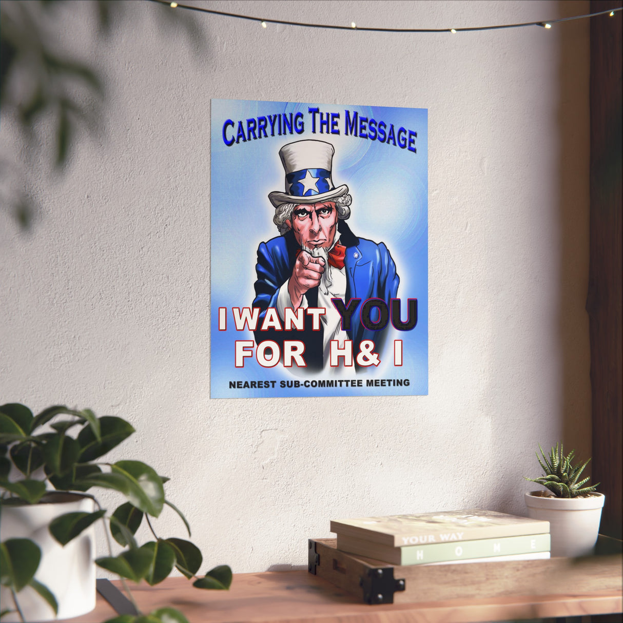 H&I Uncle Sam I Want You Vertical Posters