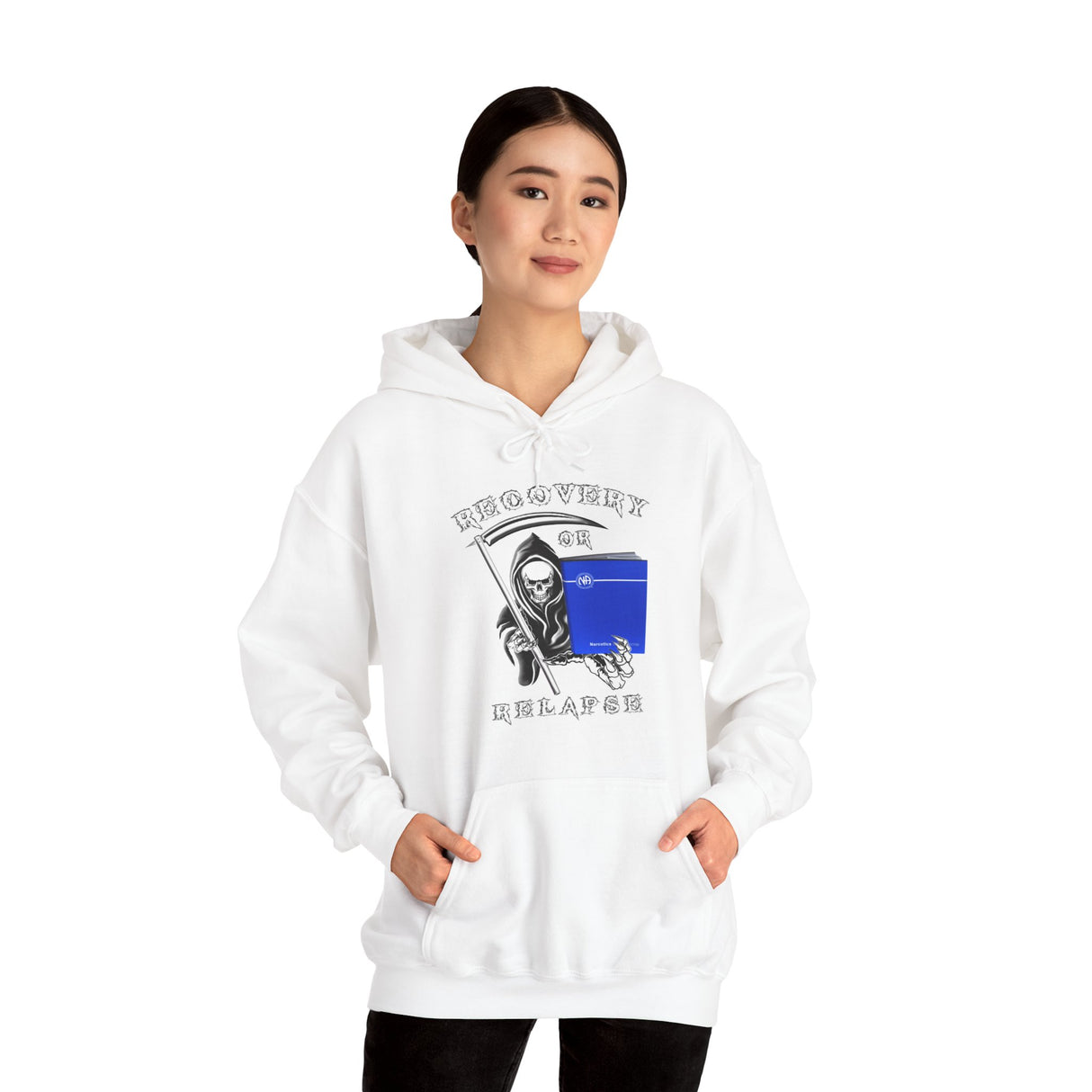 Recovery Or Relapse Reaper dtg Hoodie