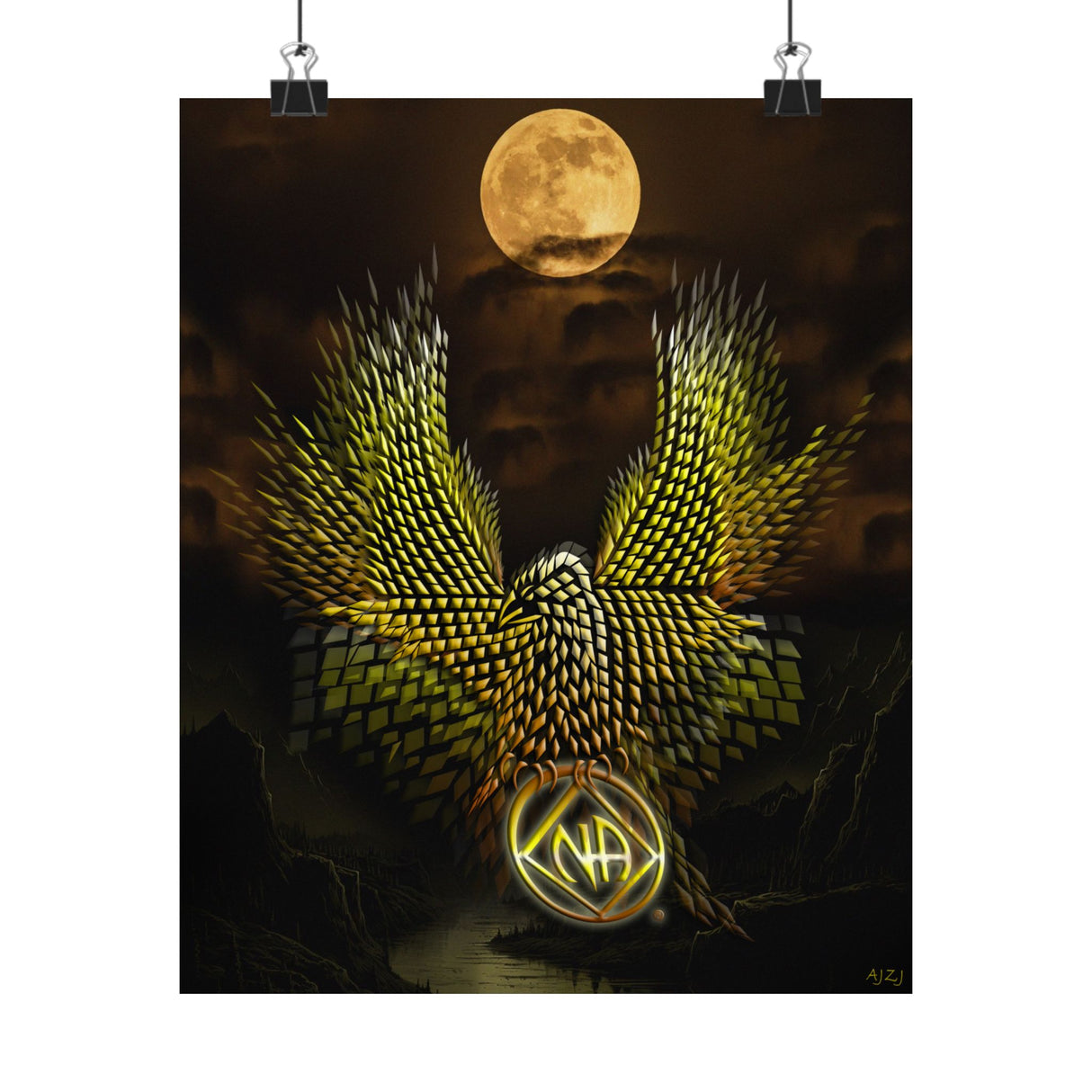 Diamond Eagle V.1 Vertical Posters