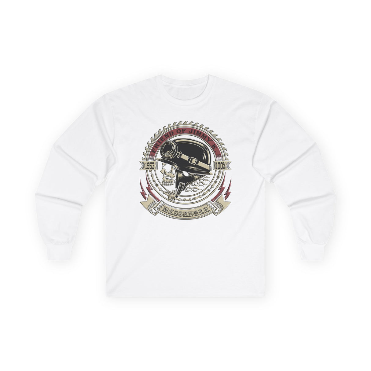 Jimmy K 1953 Messenger Long Sleeve dtg Tee