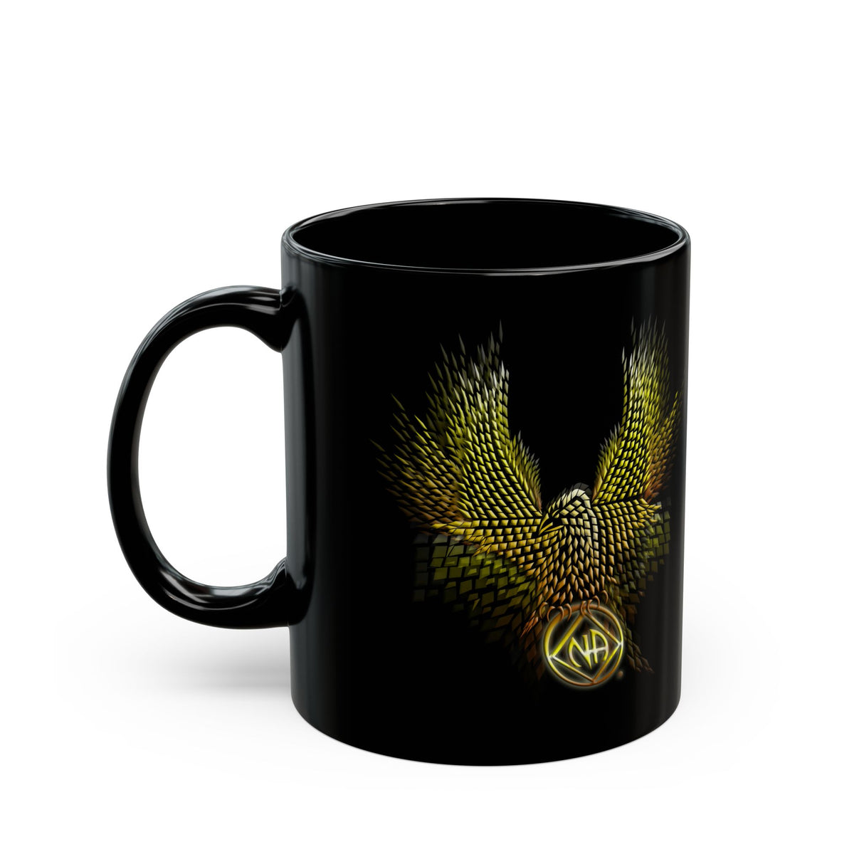 Diamond Eagle 11/15oz Black Mug