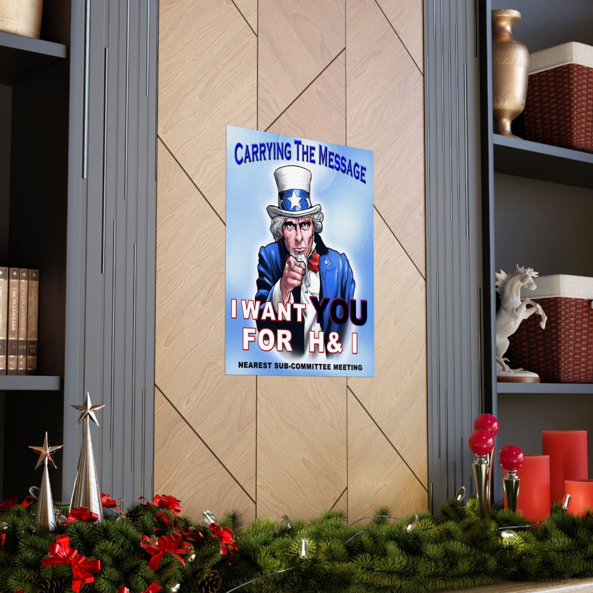 H&I Uncle Sam I Want You Vertical Posters