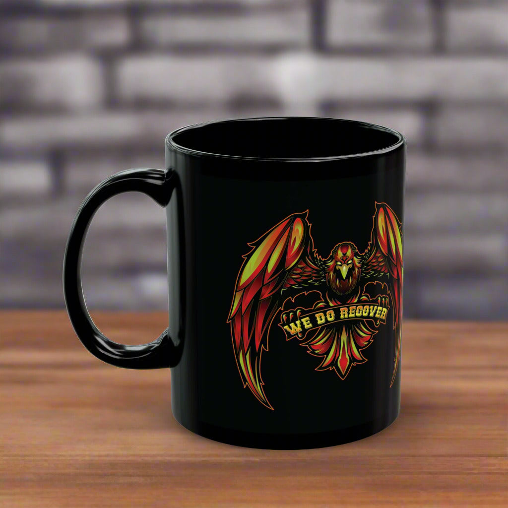 We Do Recover Eagle 11oz Black Mug