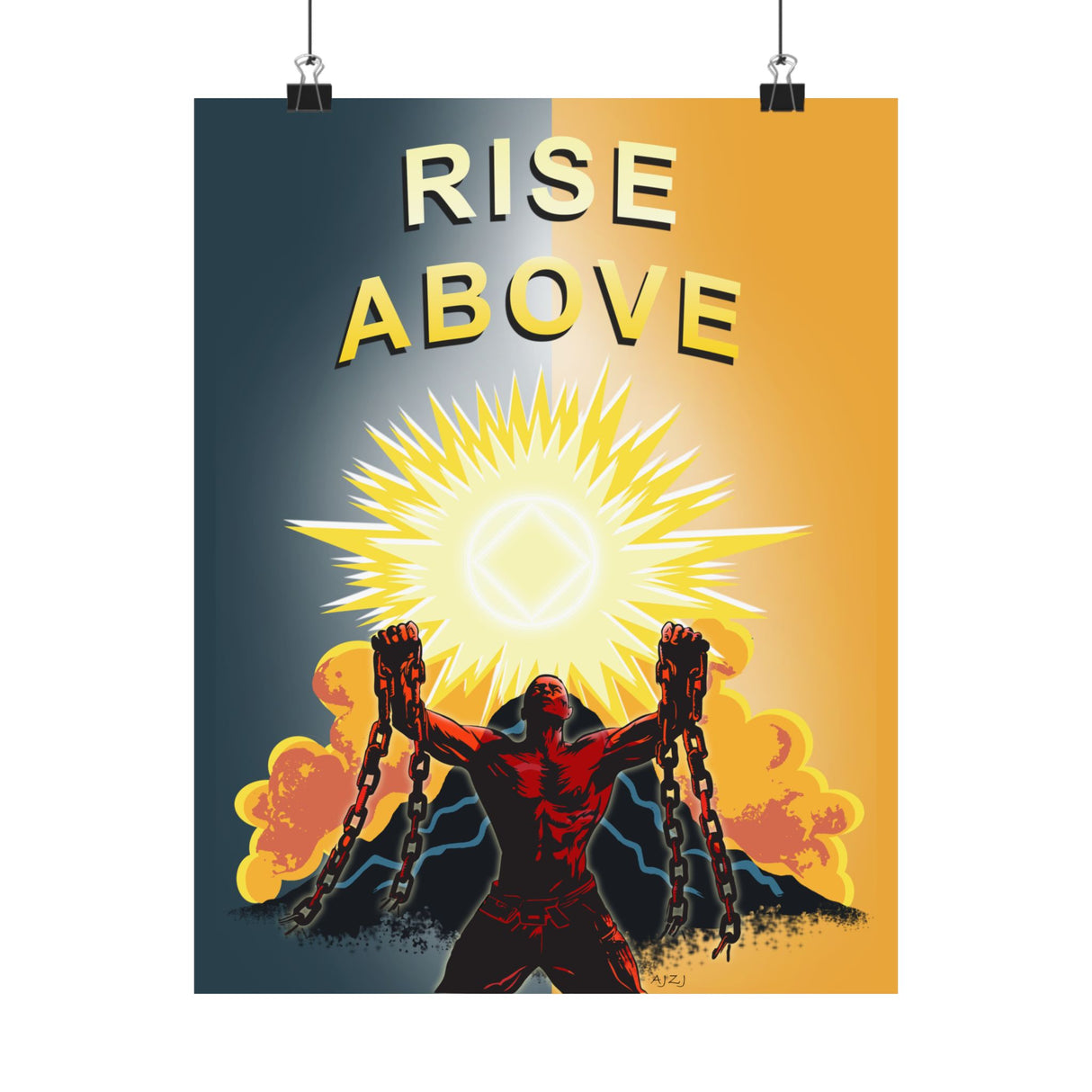 Rise Above V.2 Vertical Posters