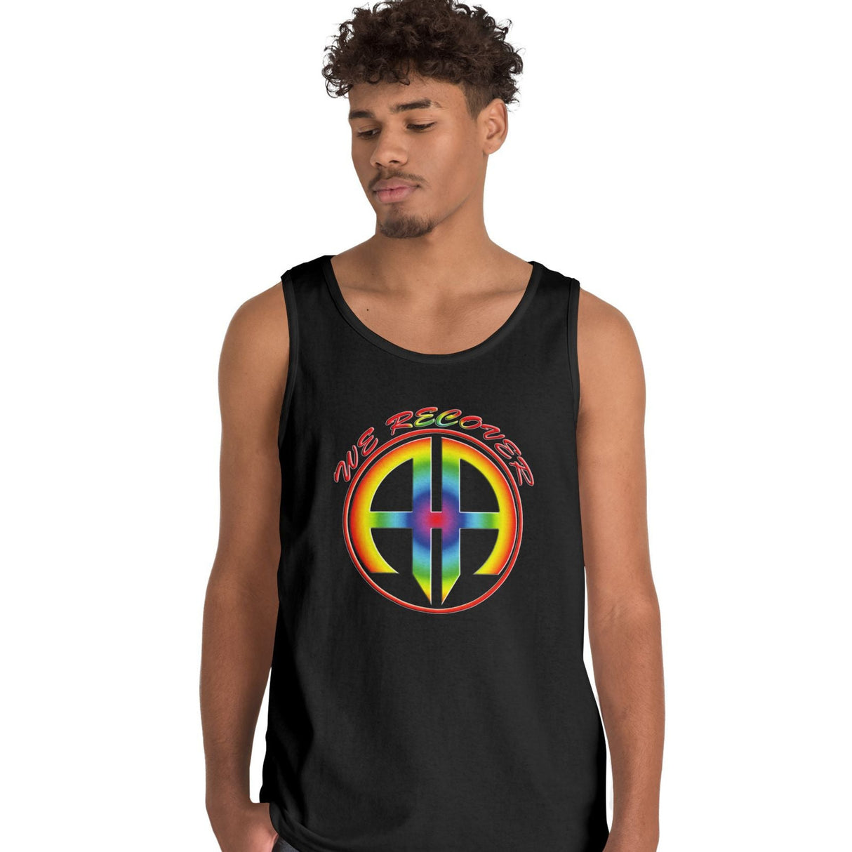 AA We Recover Rainbow dtg Tank Top