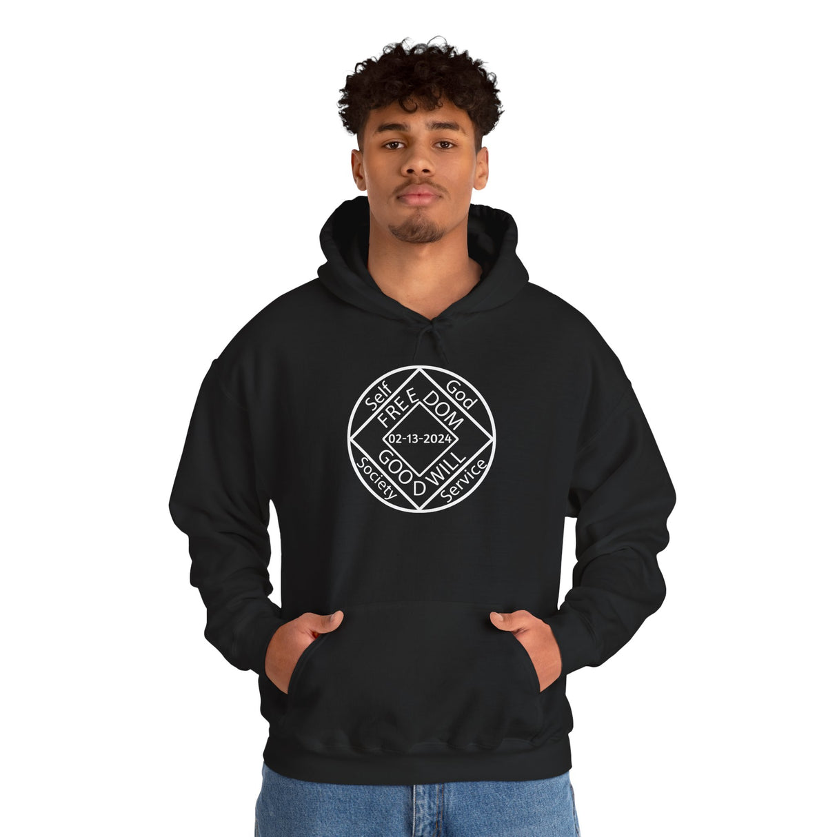 Custom NA Medallion Clean Date Hoodie