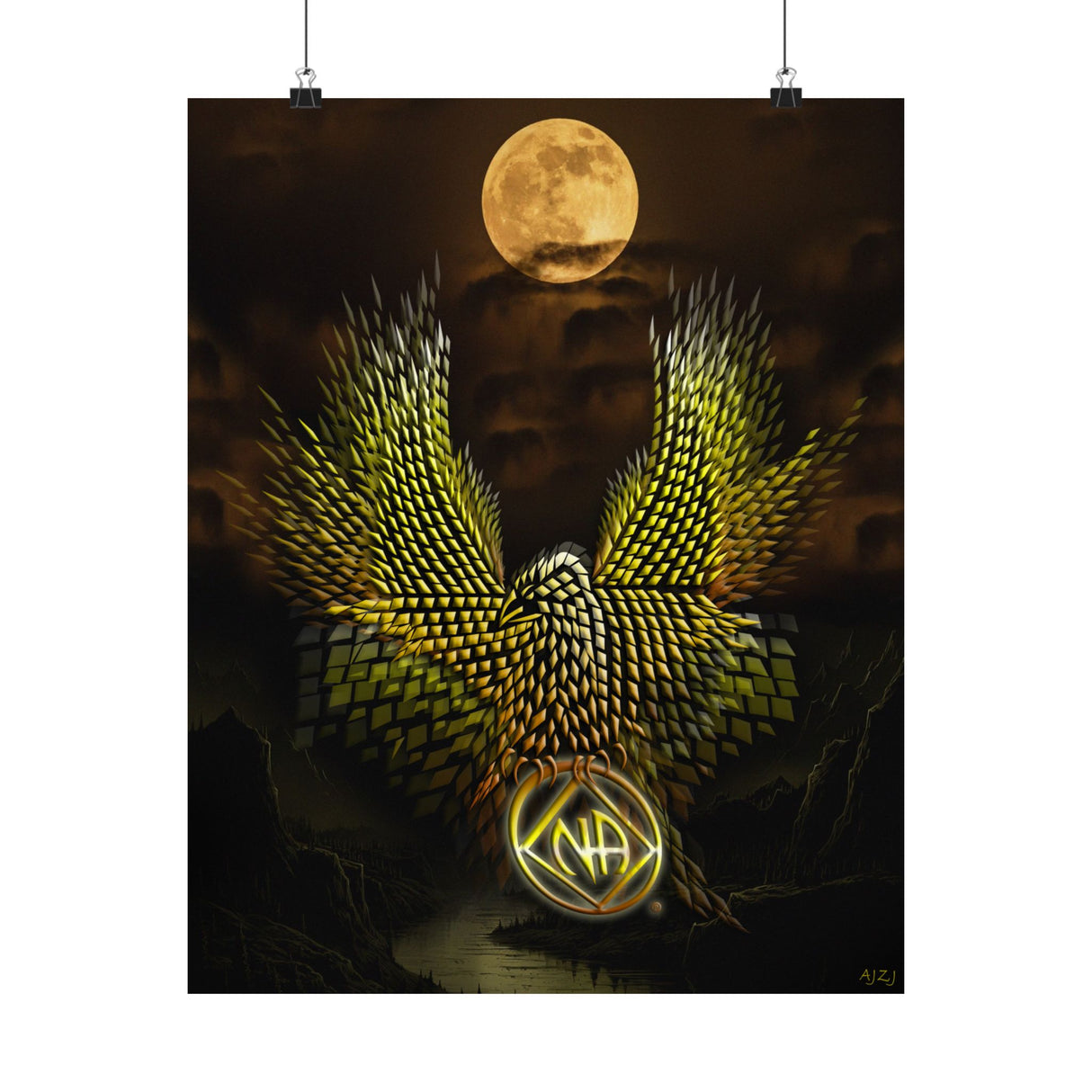 Diamond Eagle V.1 Vertical Posters