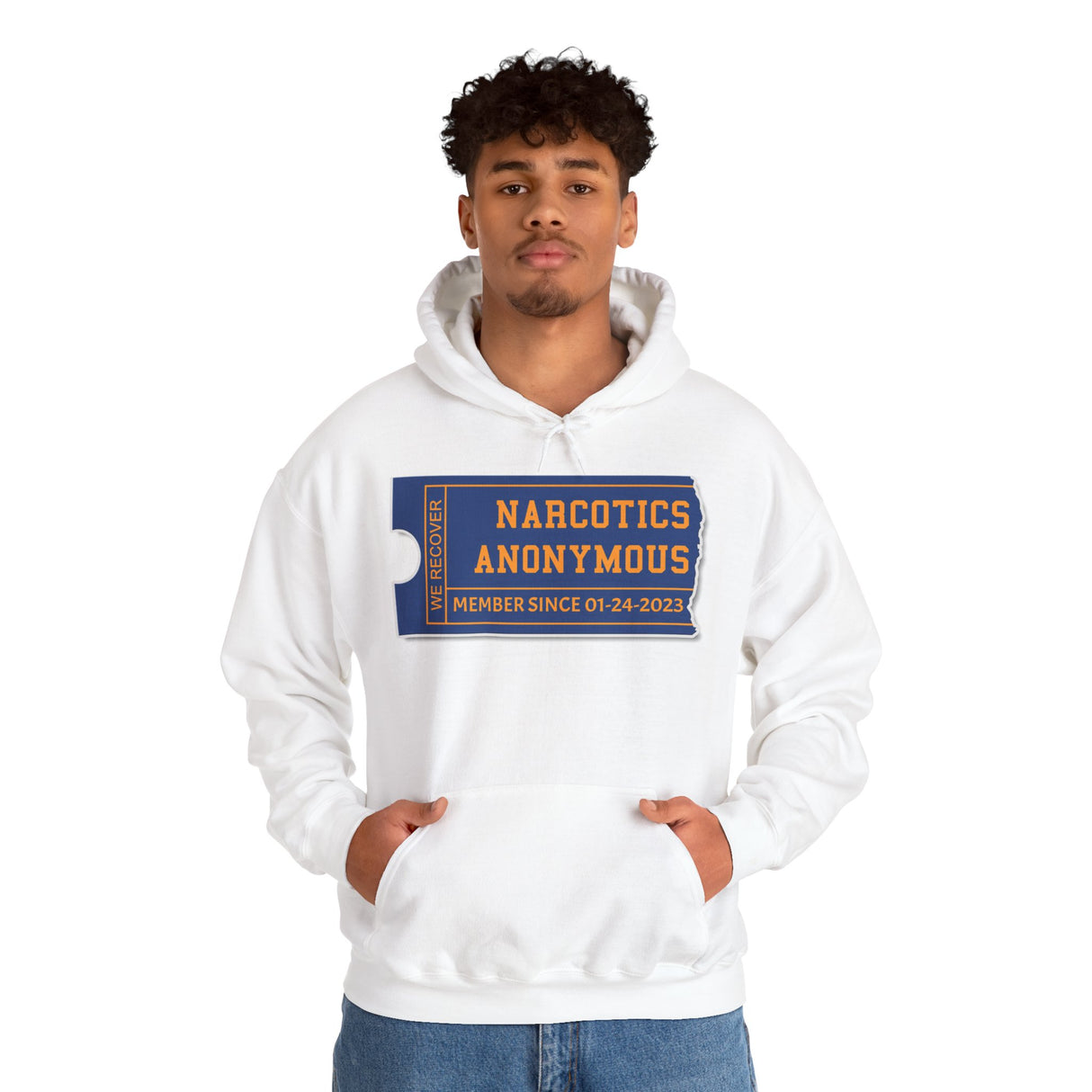 Custom NA Membership Ticket dtg Hoodie