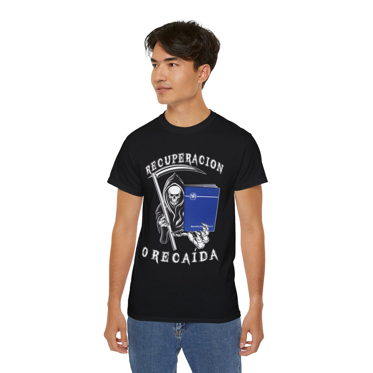 Spanish - Recover Or Relapse Reaper Tee