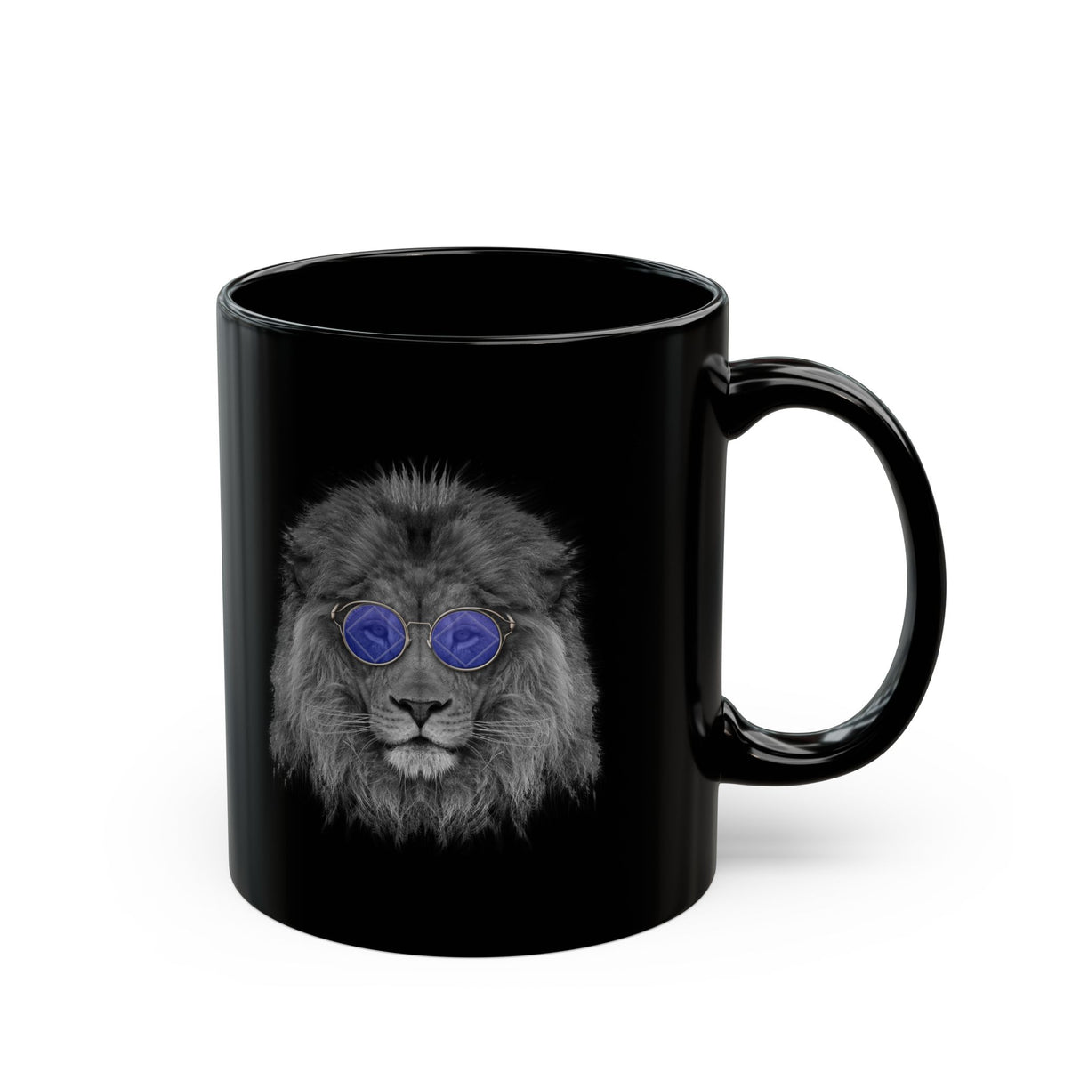 Cool NA Lion 11/15oz Black Mug