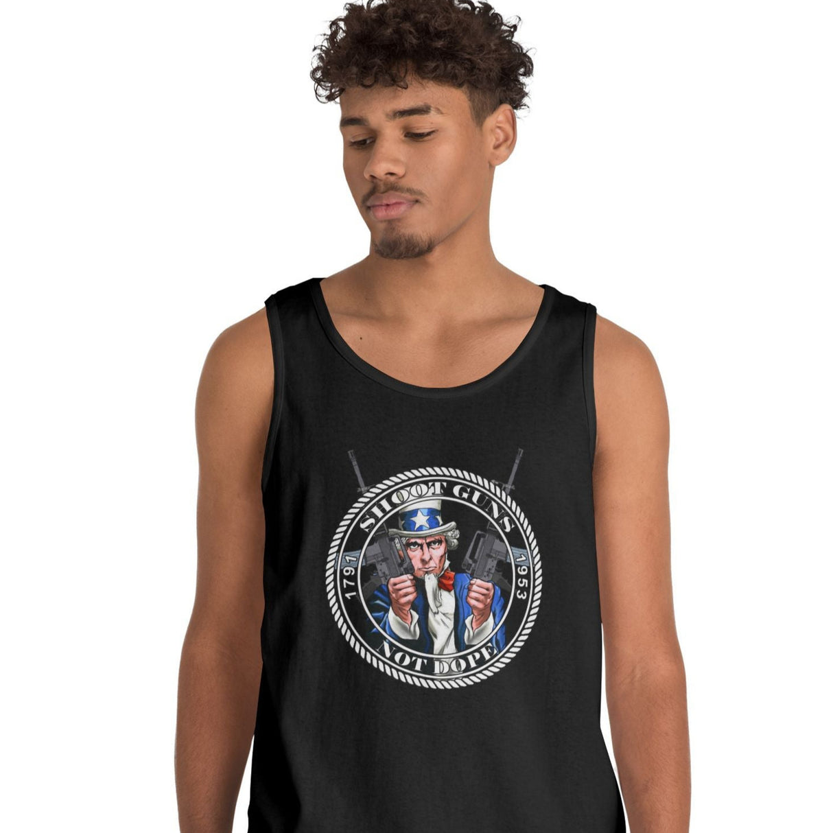 Shoot Guns Not Dope NA dtg Tank Top
