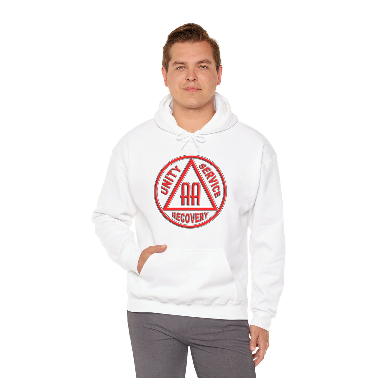 AA Black & Red Symbol dtg Hoodie