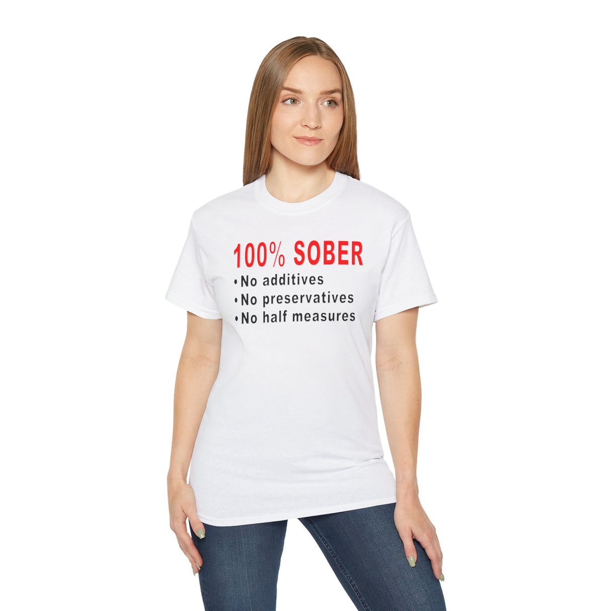100% Sober dtg Tee