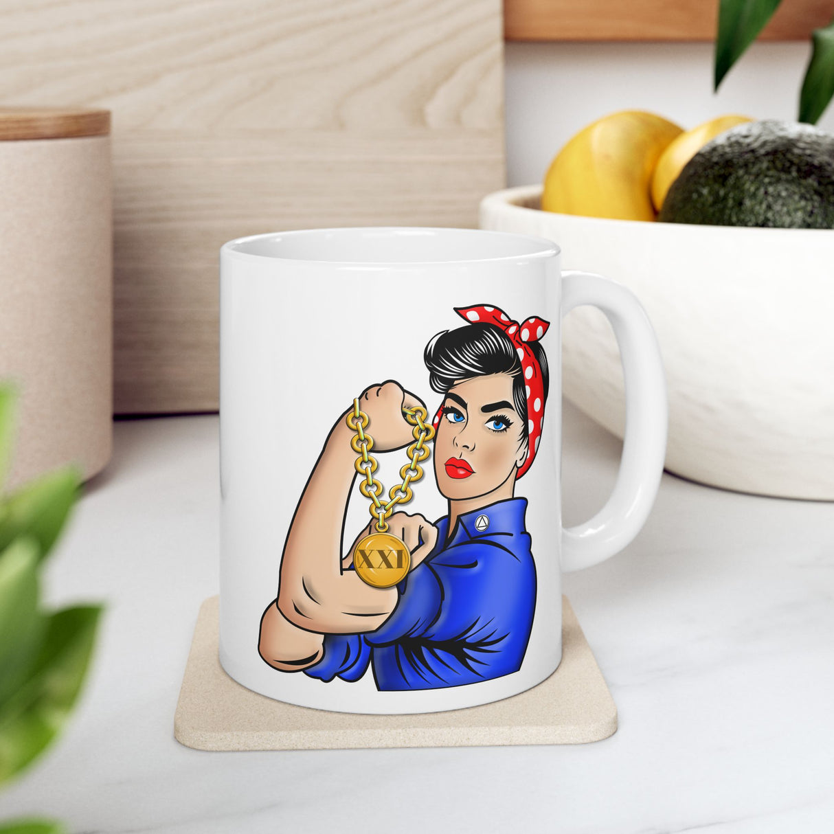 Customized Rosie The Riveter AA Ceramic Mug