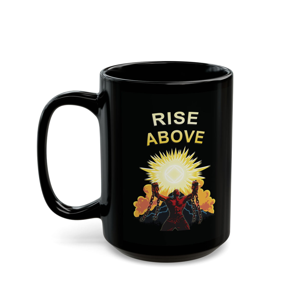 Rise Above V.2 11/15oz Black Mug