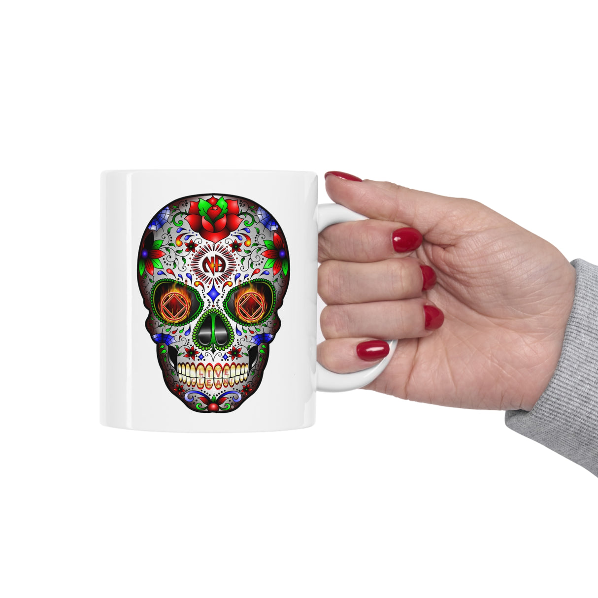 Sugar Skull 11oz Ceramic Mug