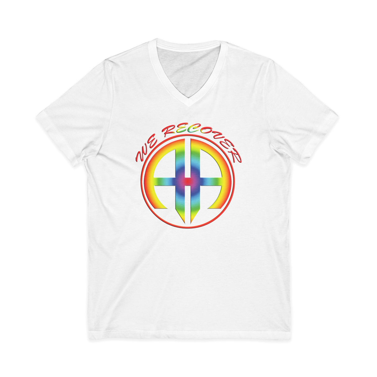 We Recover Rainbow AA V-Neck Tee