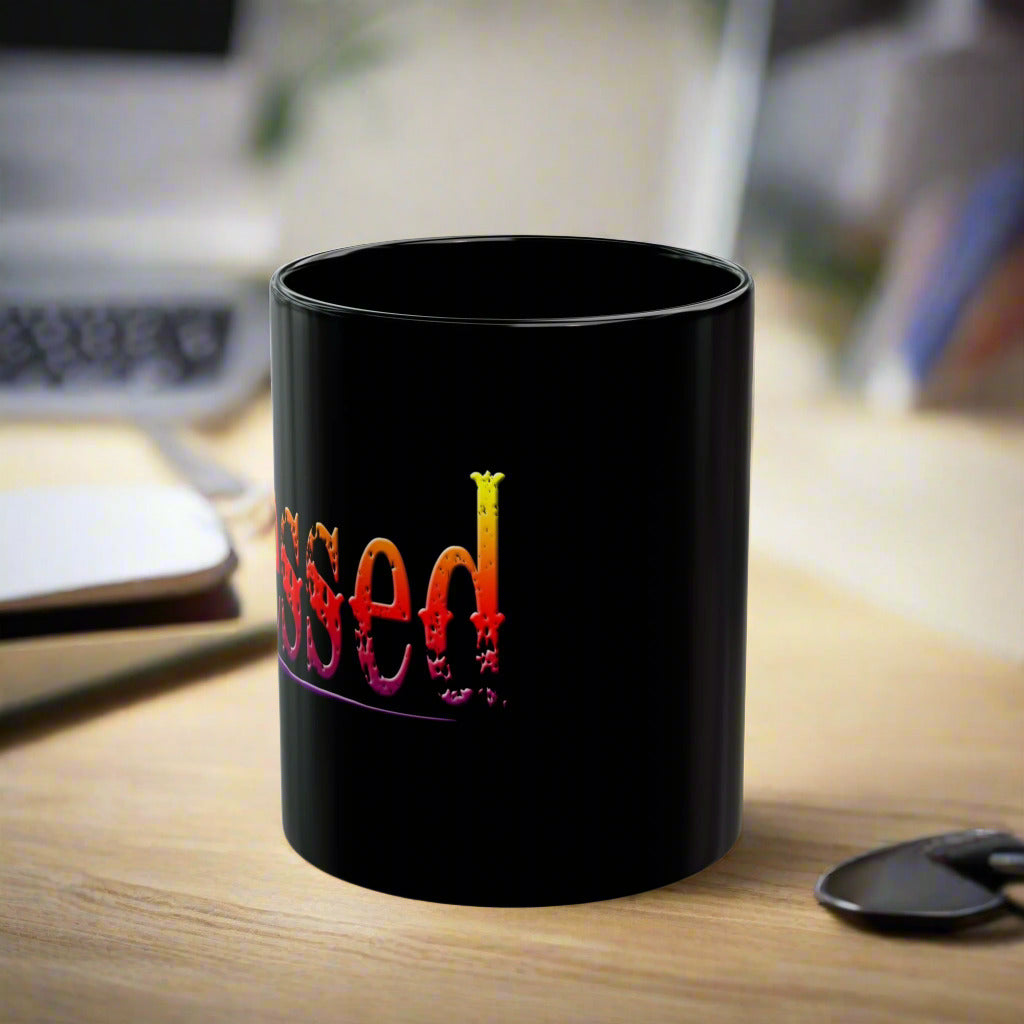 Blessed 11oz Black Mug