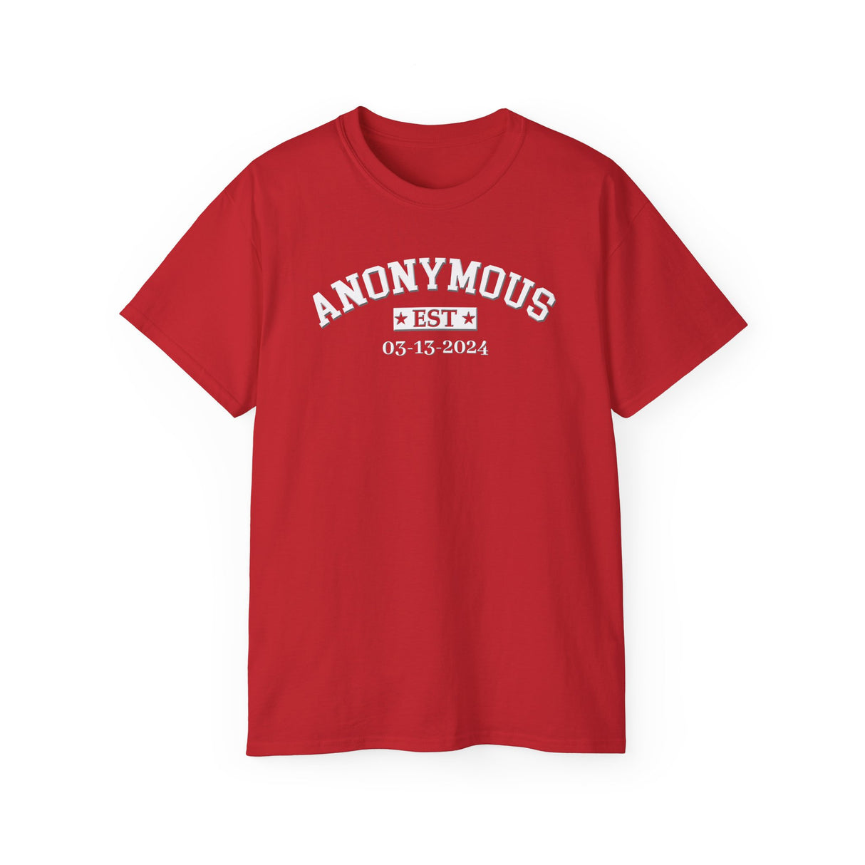 Custom Anonymous Est Clean Date Unisex Tee