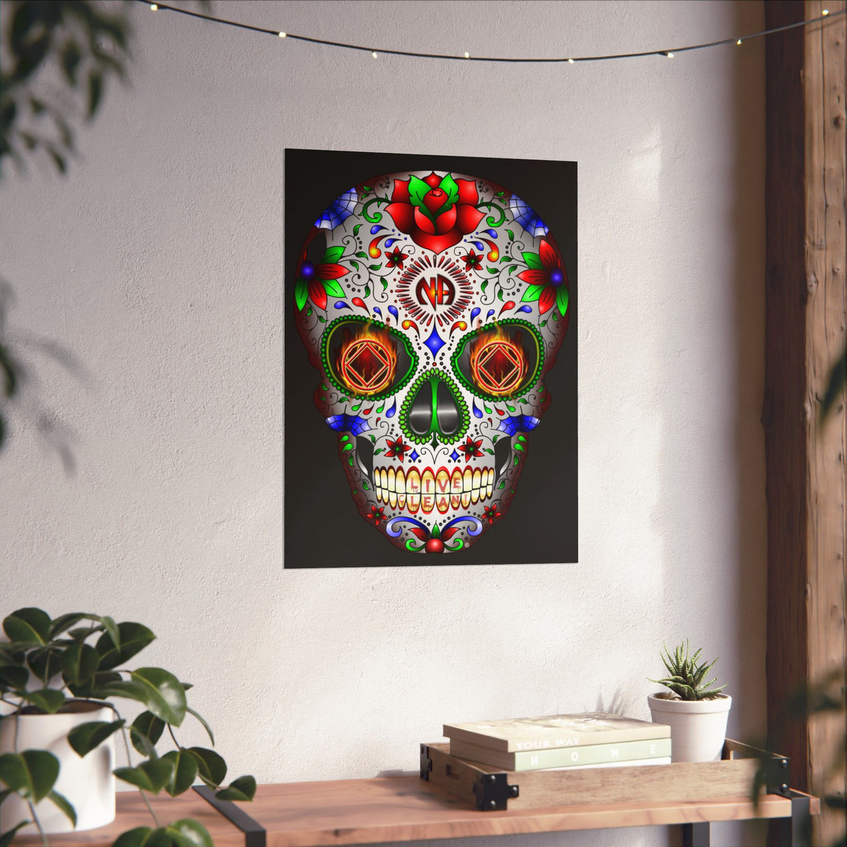 NA Sugar Skull 1 Vertical Posters