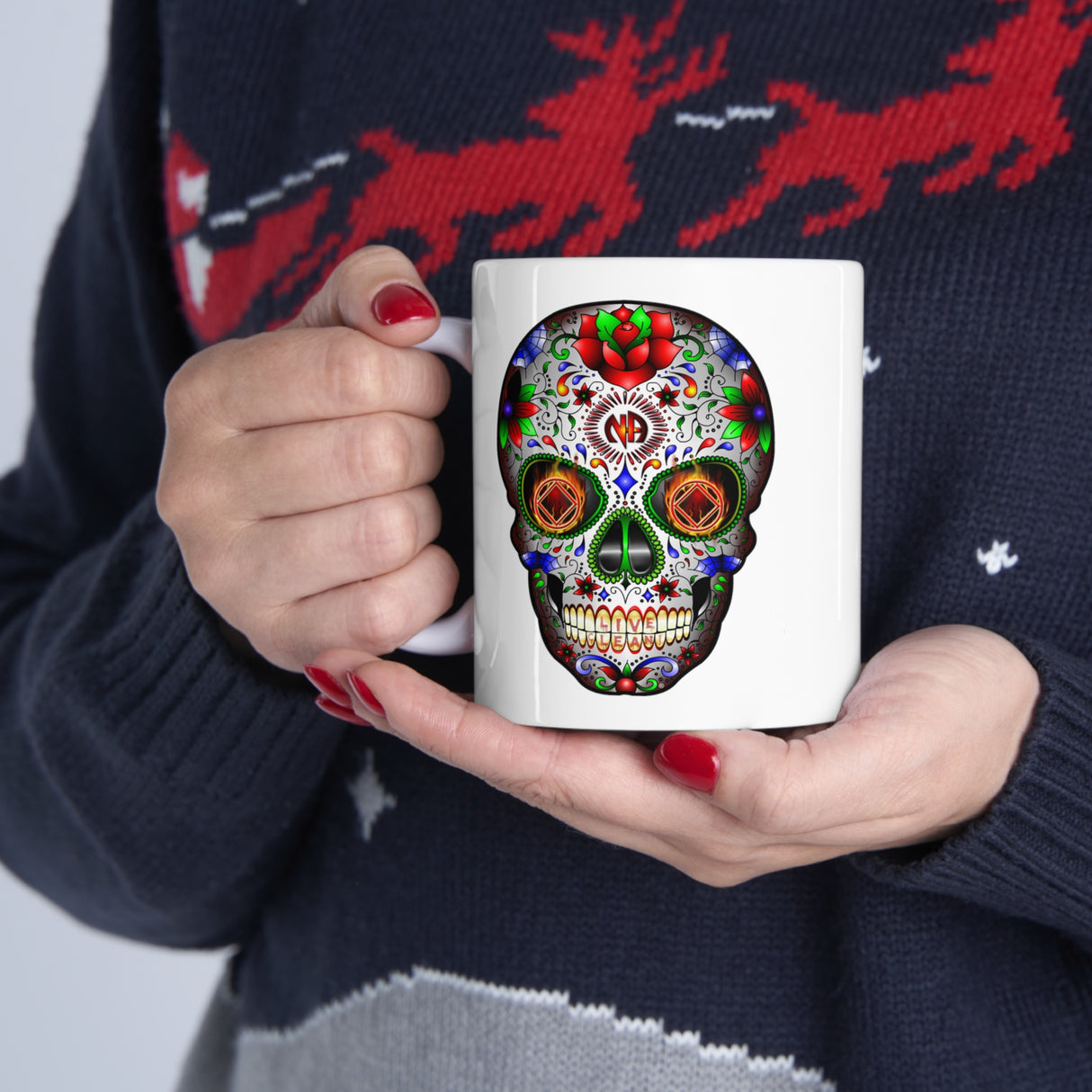 Sugar Skull 11oz Ceramic Mug