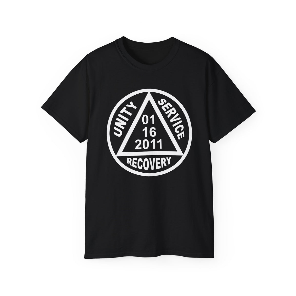 Custom Sober Date AA Symbol Unisex Tee