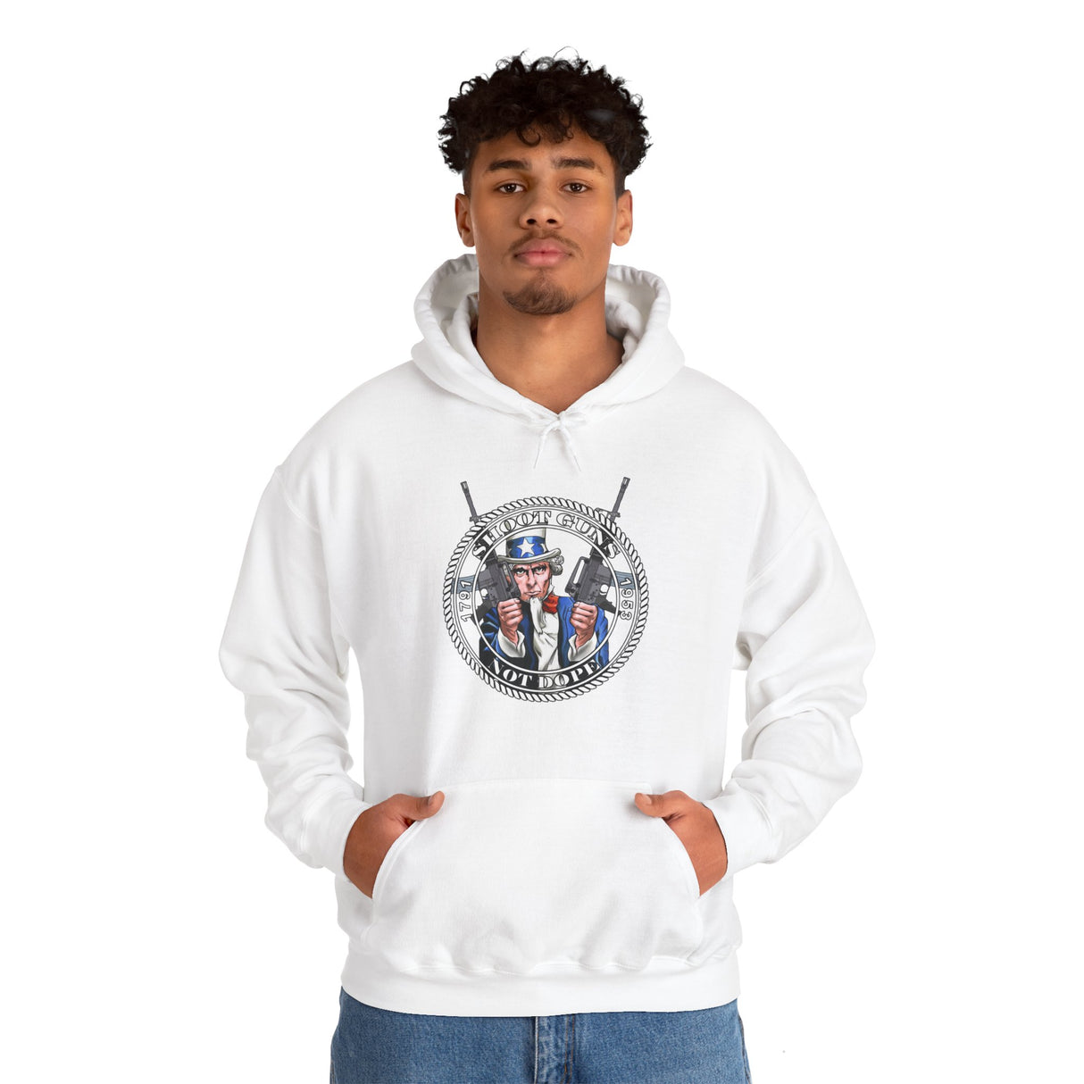 Shoot Guns Not Dope dtg Hoodie