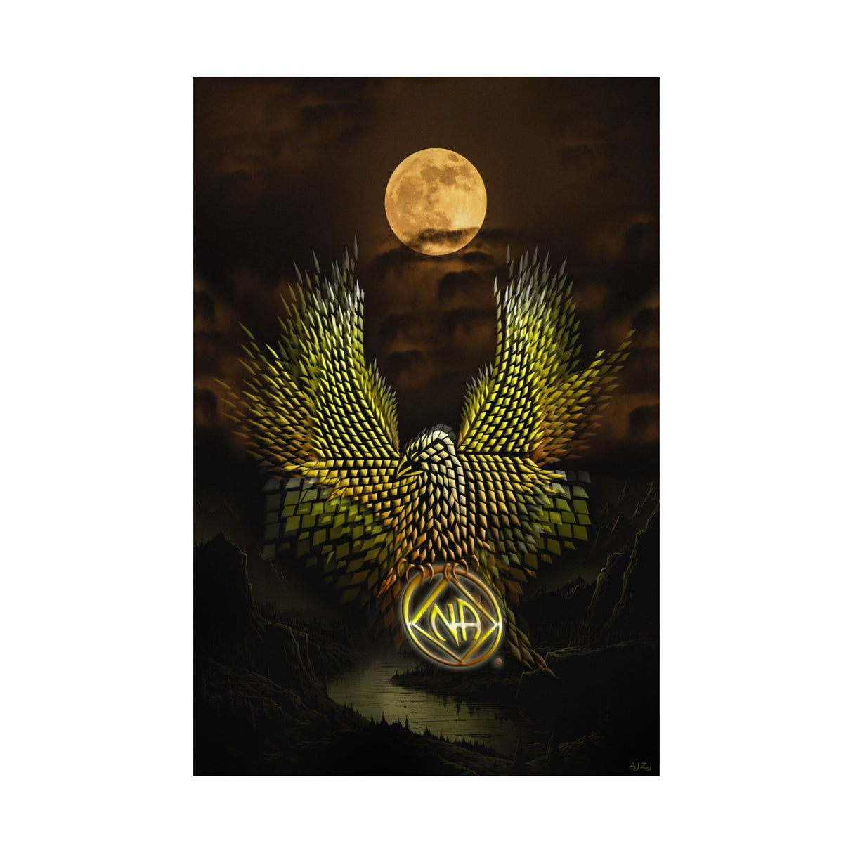 Diamond Eagle V.1 Vertical Posters