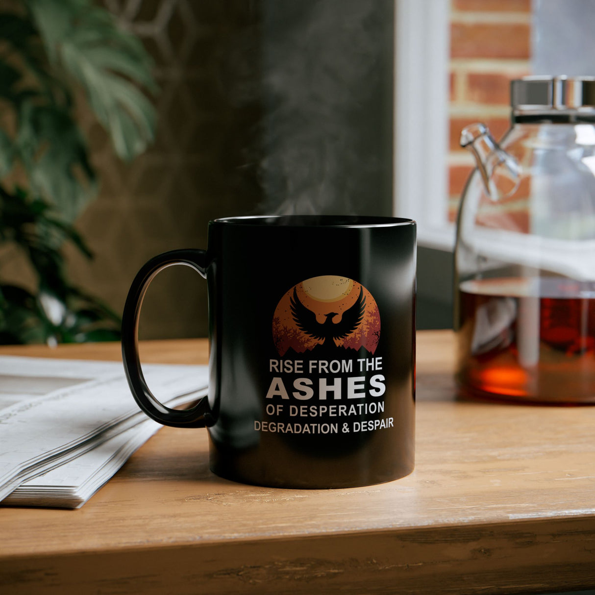 Rise From The Ashes 11/15oz Black Mug