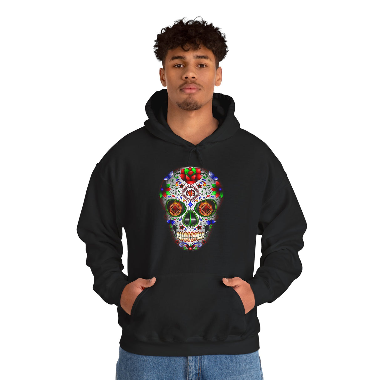 NA Sugar Skull V.2 dtg Hoodie