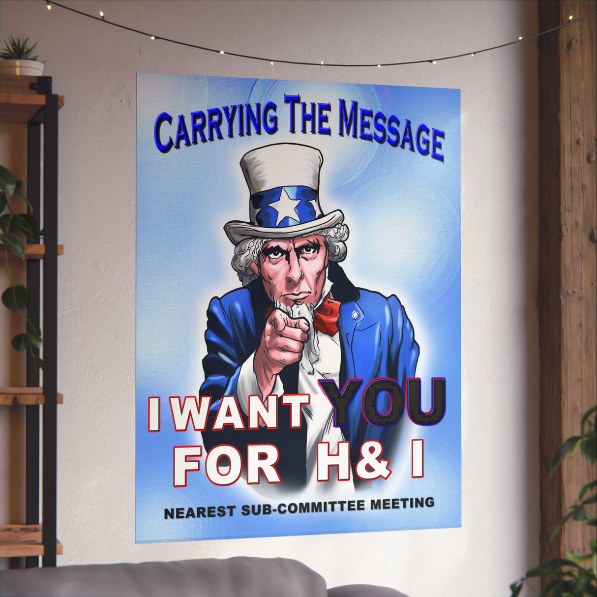 H&I Uncle Sam I Want You Vertical Posters