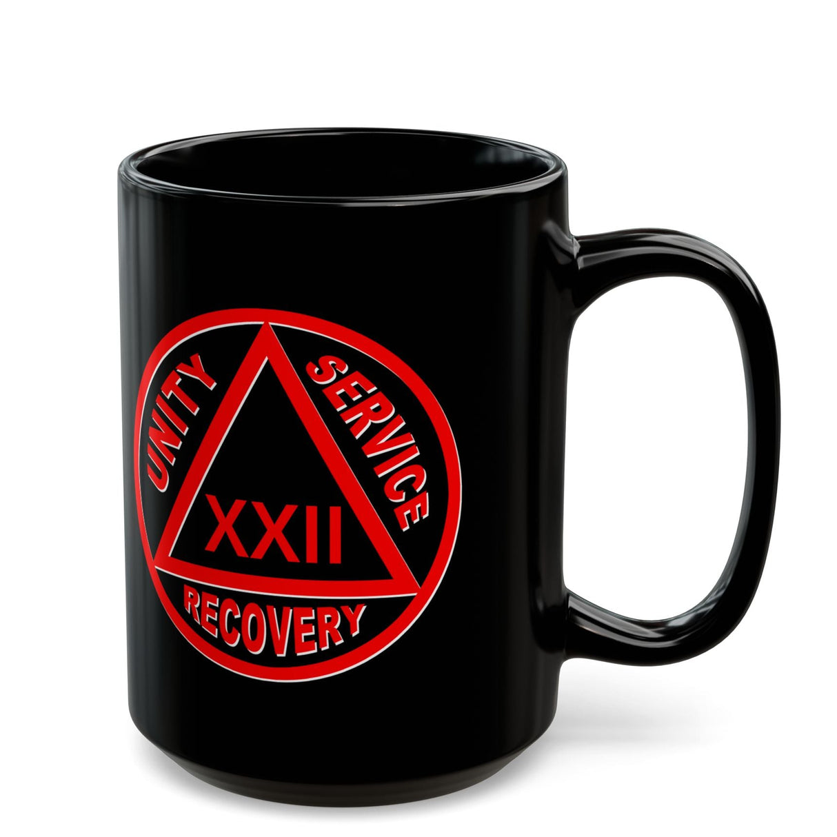 Black & Red AA Logo Customized 15oz AA Ceramic Mug
