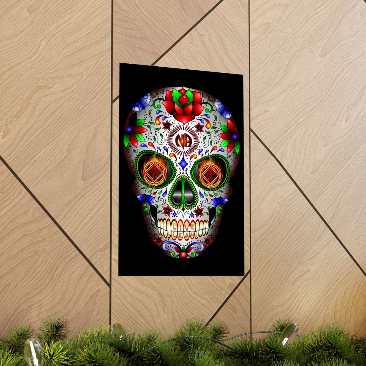 NA Sugar Skull 1 Vertical Posters