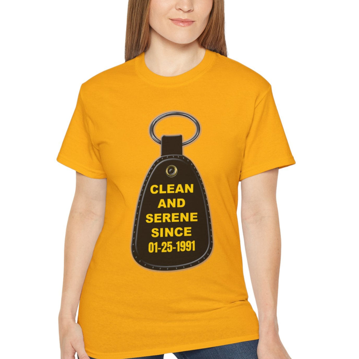 Customized Clean Since Key Tag Tee