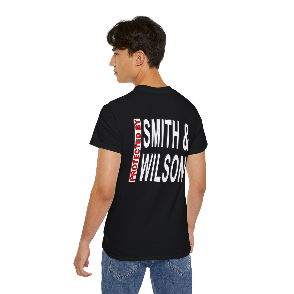 Protected By Smith & Wilson Back Side Image AA dtg Tee