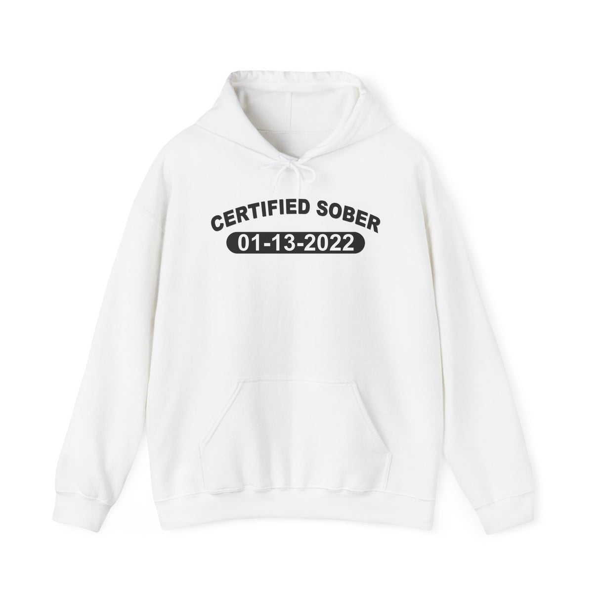 Custom AA Certified Sober Date Hoodie