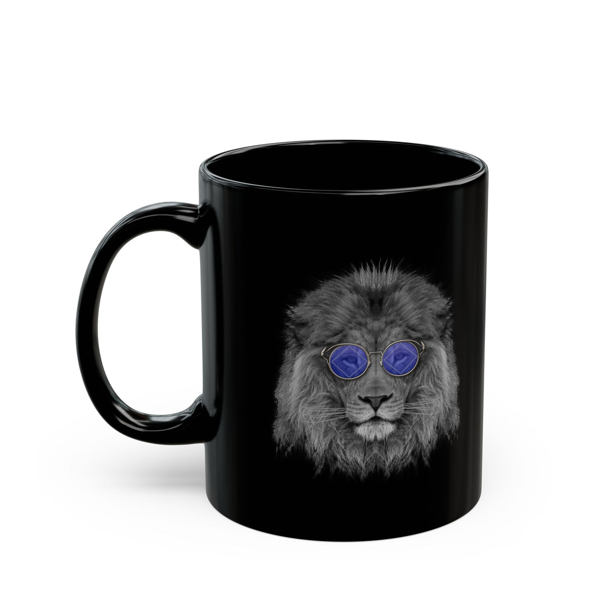 Cool NA Lion 11/15oz Black Mug