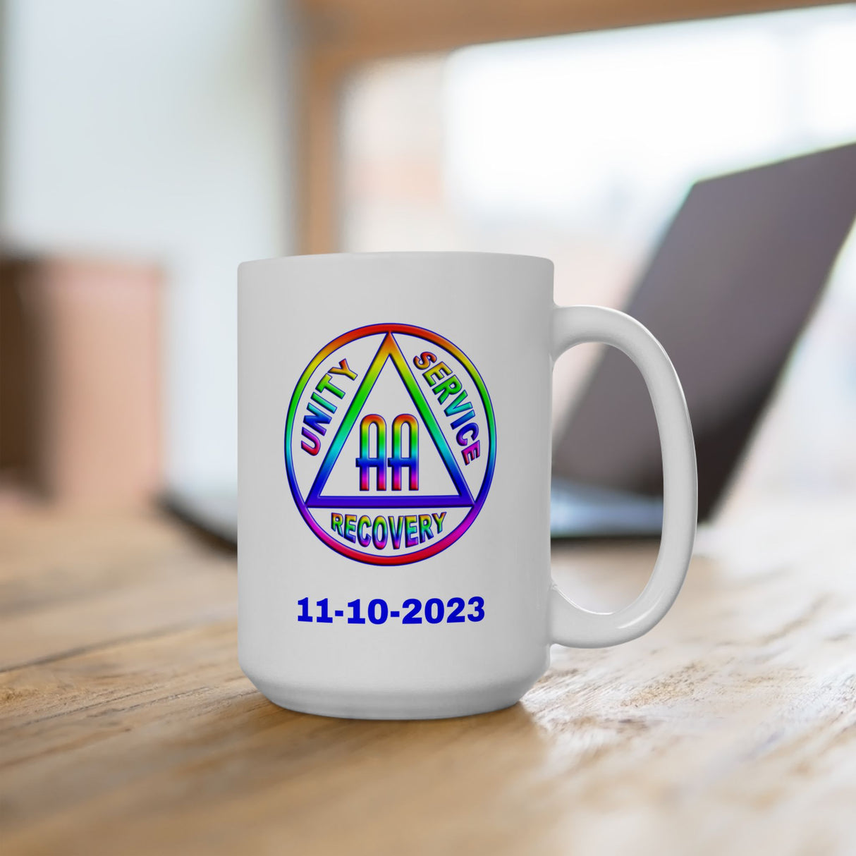 AA Rainbow Symbol Customized Ceramic Mug, (11oz, 15oz)