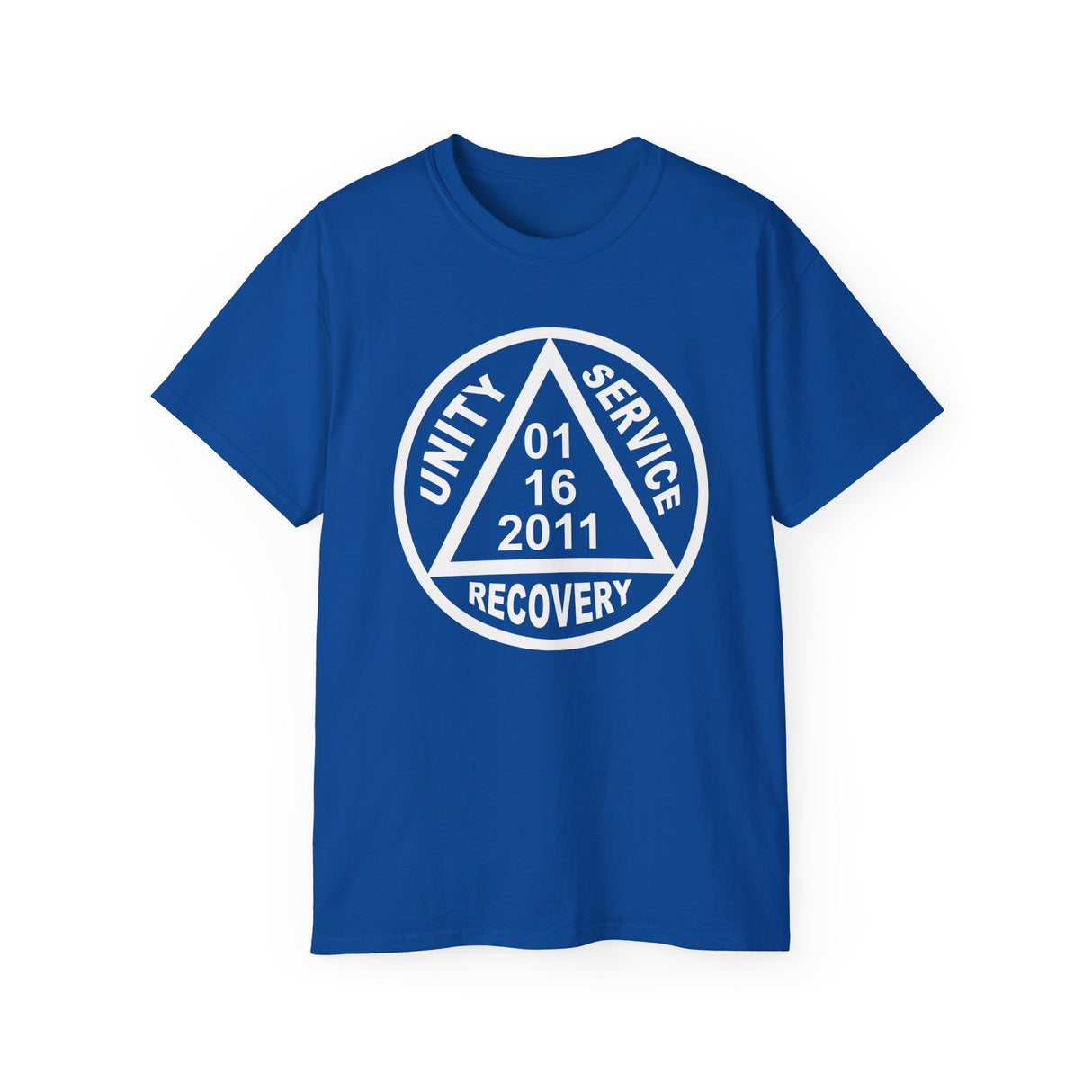 Custom Sober Date AA Symbol Unisex Tee