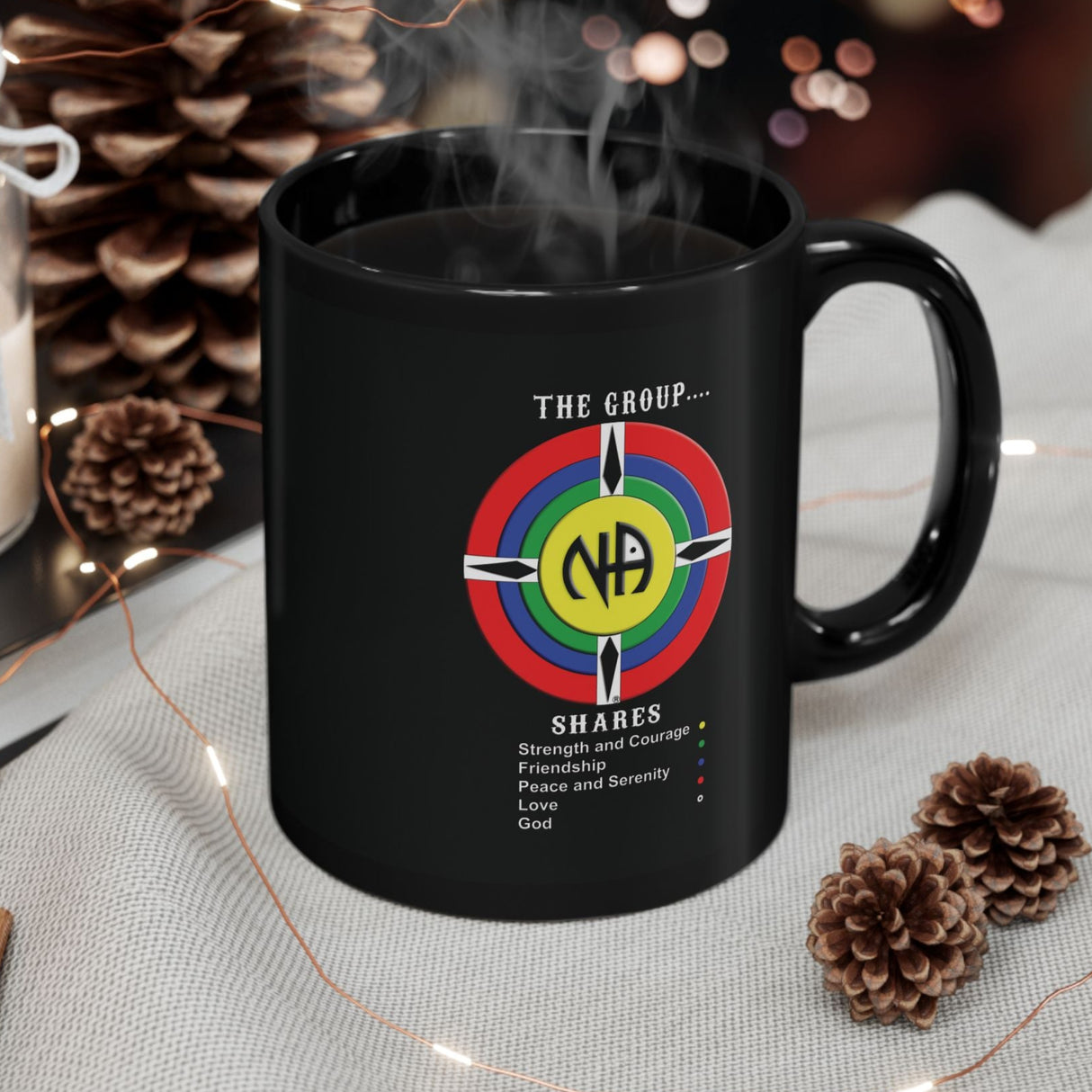 The Group Shares 11/15oz Black Mug