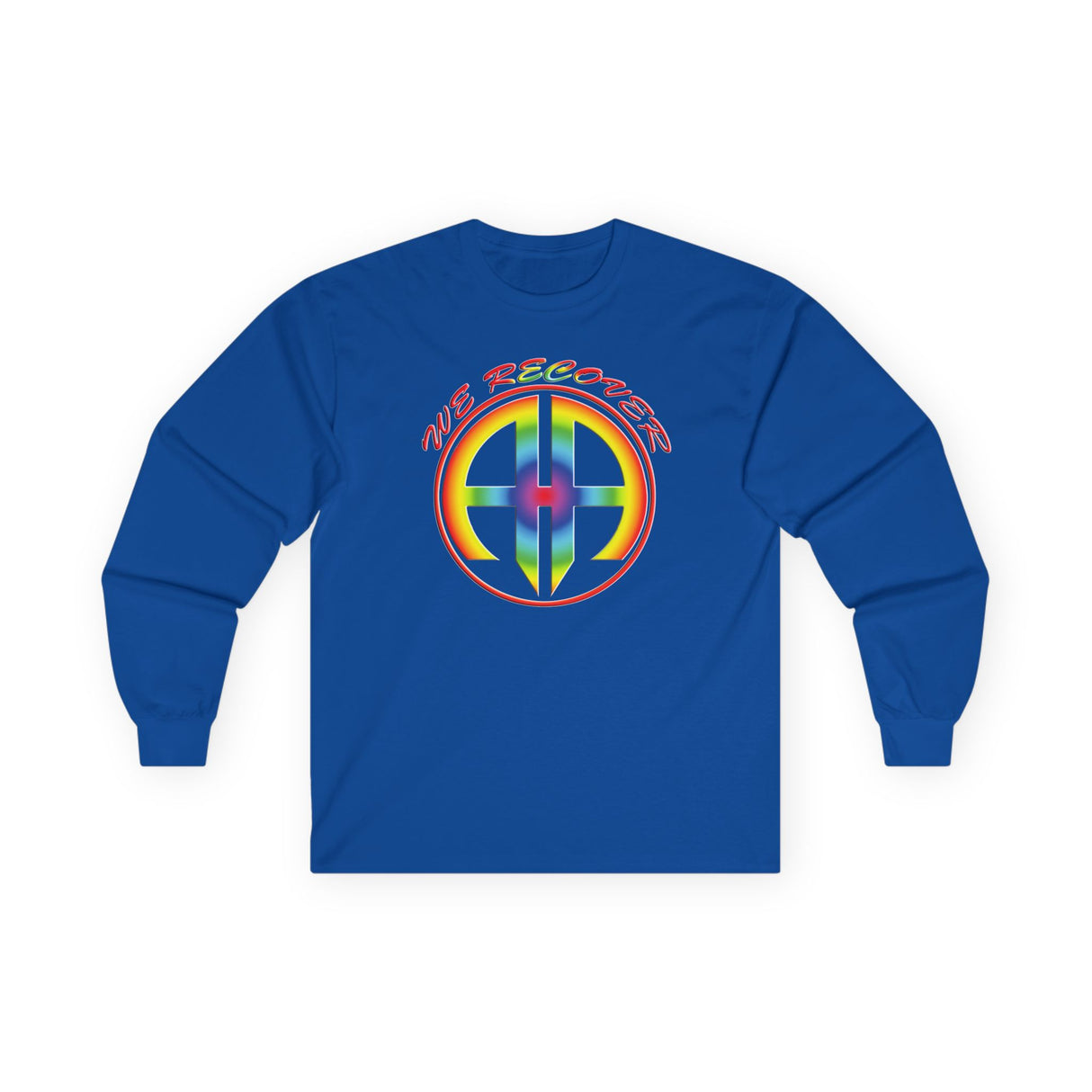 AA - We Recover Rainbow Symbol Long Sleeve dtg Tee