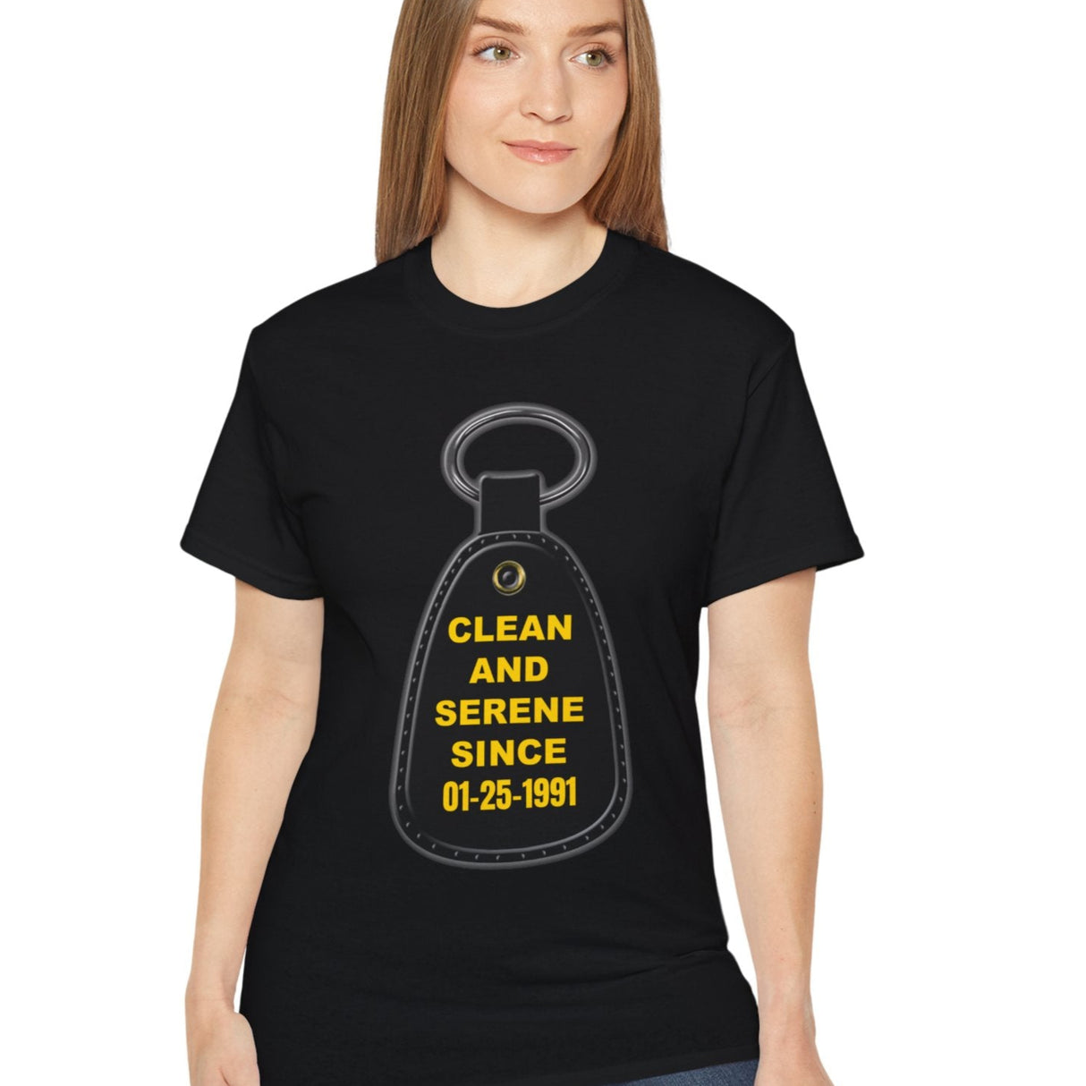 Customized Clean Since Key Tag Tee