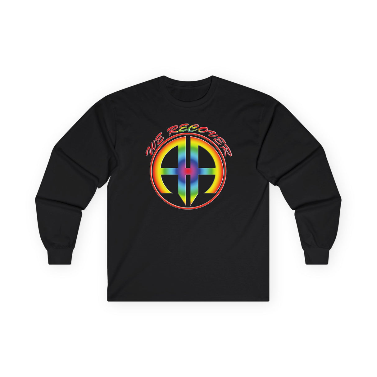 AA - We Recover Rainbow Symbol Long Sleeve dtg Tee
